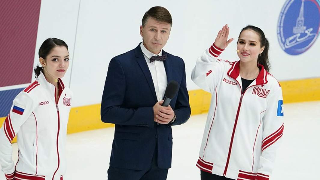 Евгения Медведева, Алексей Ягудин и Алина Загитова