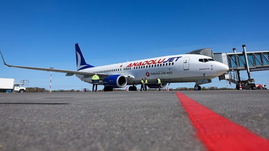 Самолет Boeing 737-800 авиакомпании AnadoluJet
