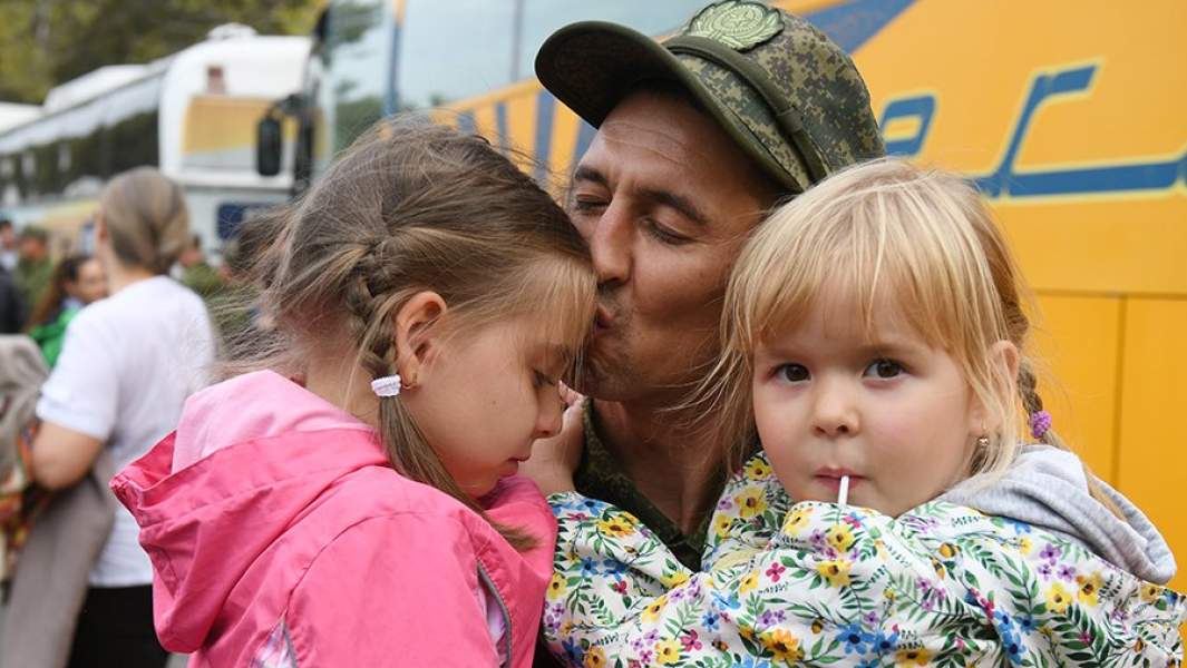 Мужчина, призванный на военную службу в ходе частичной мобилизации