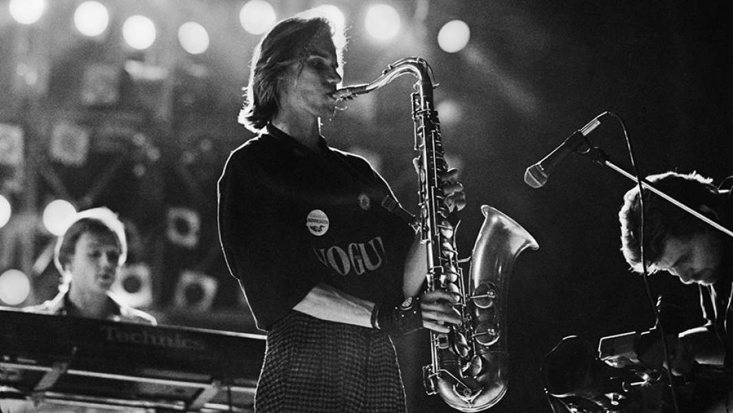 Концерт группы «Ласковый май», на саксофоне играет Андрей Присяч