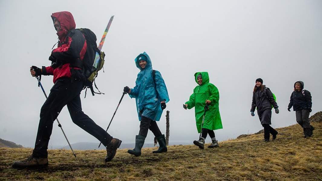 Туристы на Урале