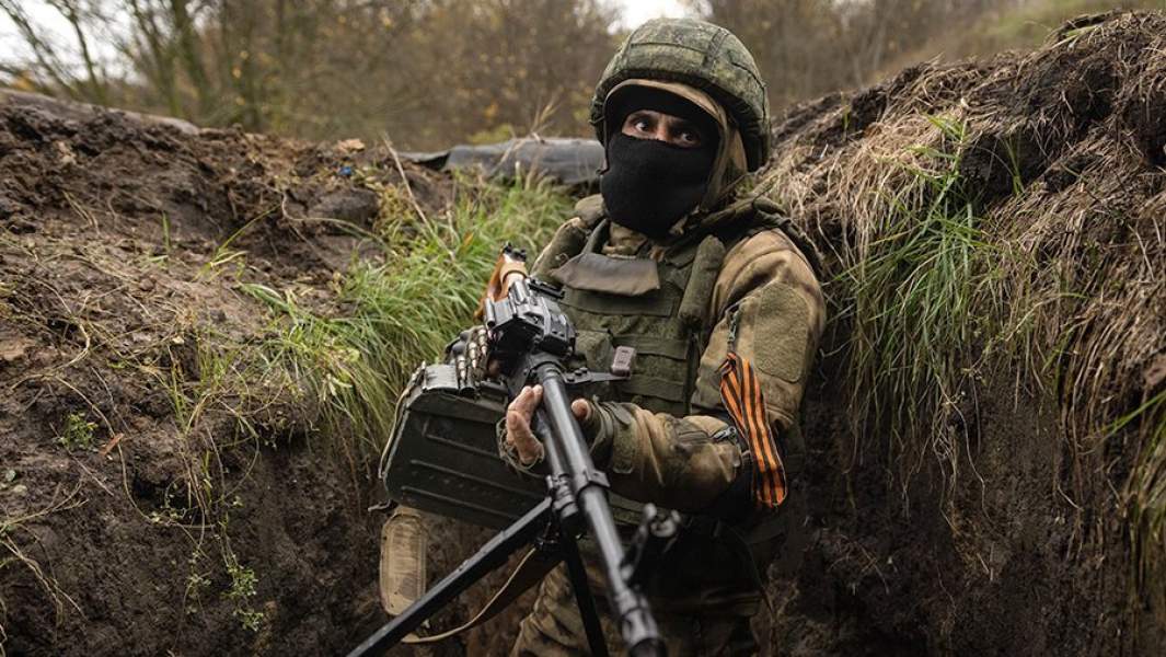 Военнослужащий ВС РФ на передовой