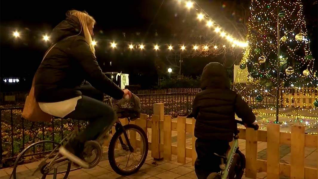 велосипеды елка рождество