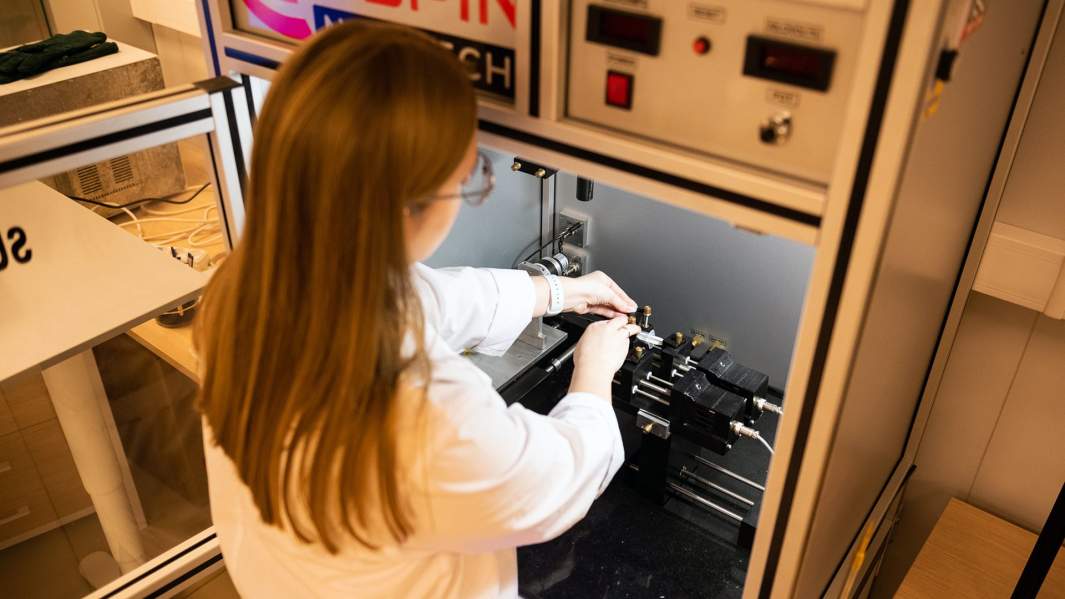 Работа на спининговой установке