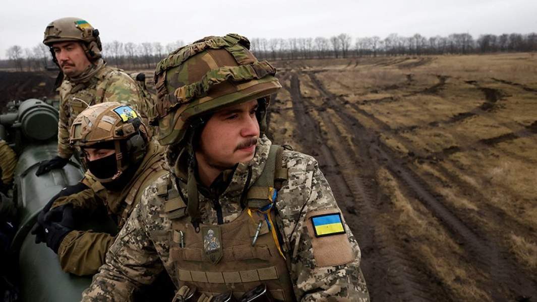 Военнослужащие ВСУ на линии соприкосновения в районе Артемовска (украинское название — Бахмут)