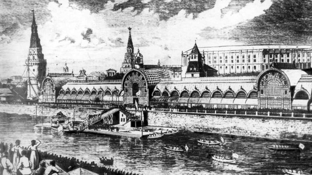 Павильоны Всероссийской политехнической выставки. 1872 год