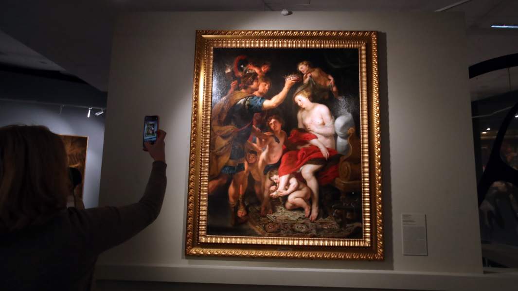 Картина Рубенса «Коронация Роксаны Александром Македонским» на выставке «Под знаком Рубенса» в музее «Новый Иерусалим»