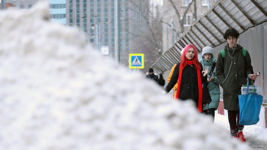 Последствия снегопада в Москве