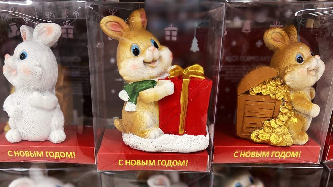 кролики игрушка новый год подарок