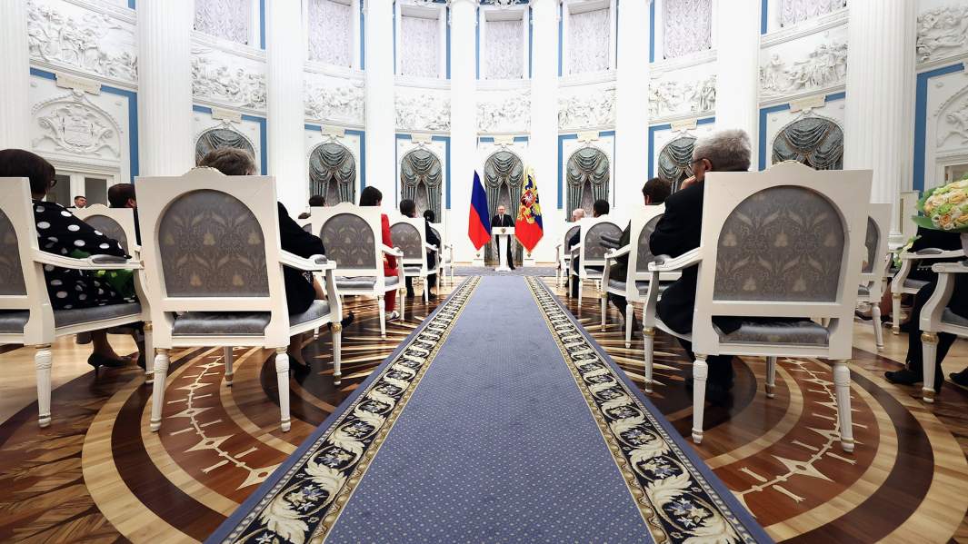Вручение государственных наград с участием президента РФ Владимира Путина