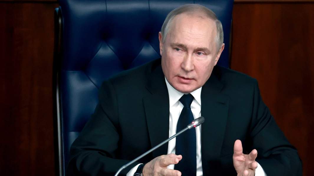 Президент РФ Владимир Путин на расширенном заседании коллегии Министерства обороны РФ