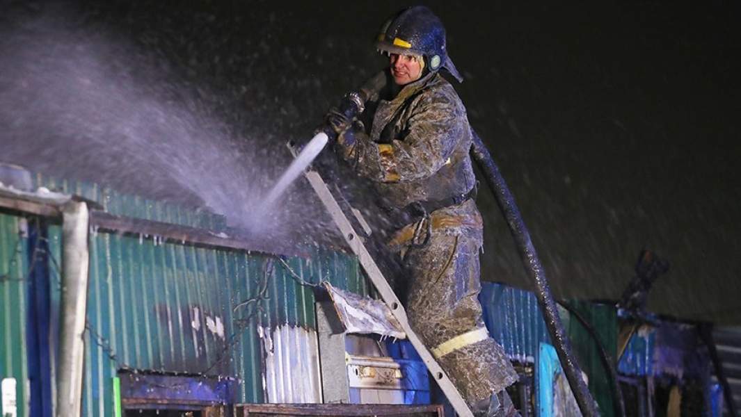 тушение пожара 