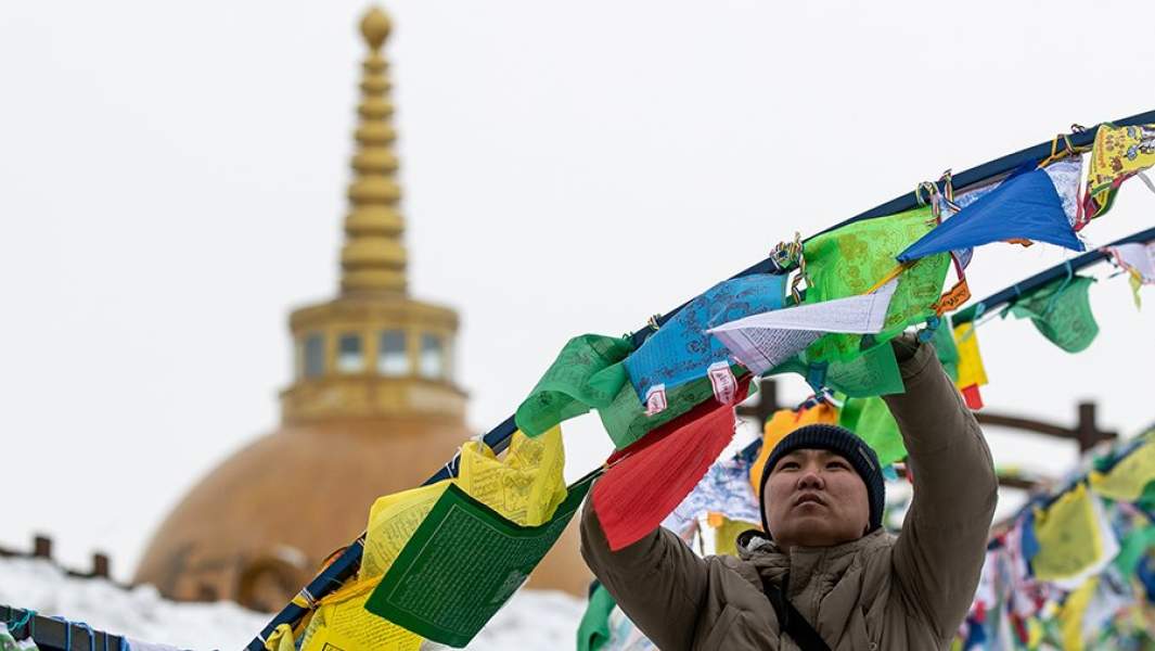 на территории дацана Ринпоче-Багша Улан-Удэ