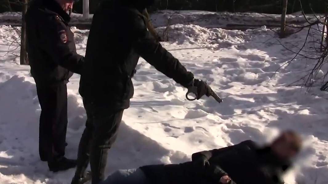 Следственный эксперимент исполнителя убийства следователя Евгении Шишкиной