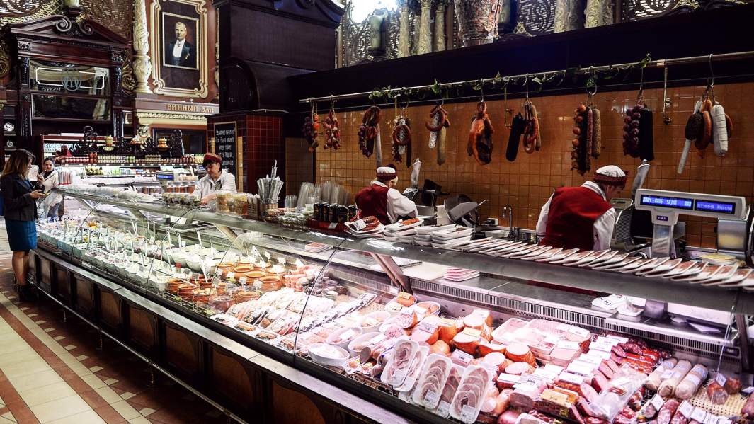 Прилавок, колбаса