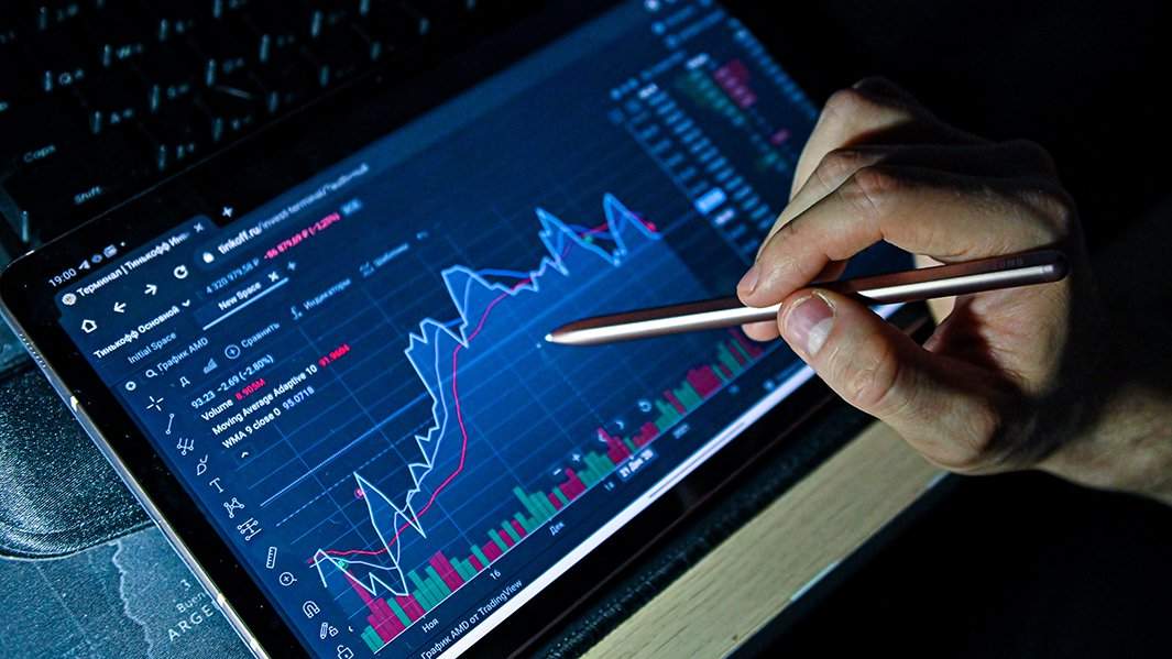 Трейдер во время торгов