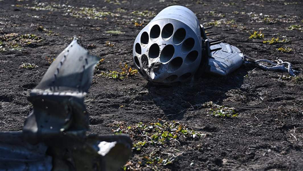 Обломки сбитого украинского штурмовика Су-25