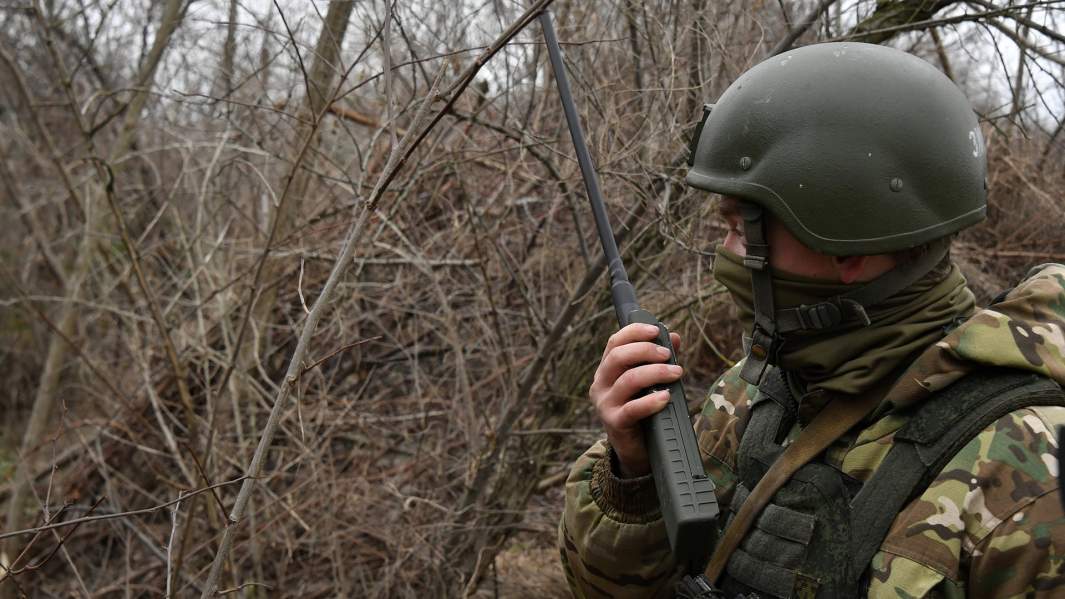 Военнослужащий ВС РФ на передовой