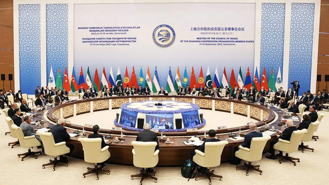 Заседание Совета глав государств — членов Шанхайской организации сотрудничества (ШОС) в Самарканде