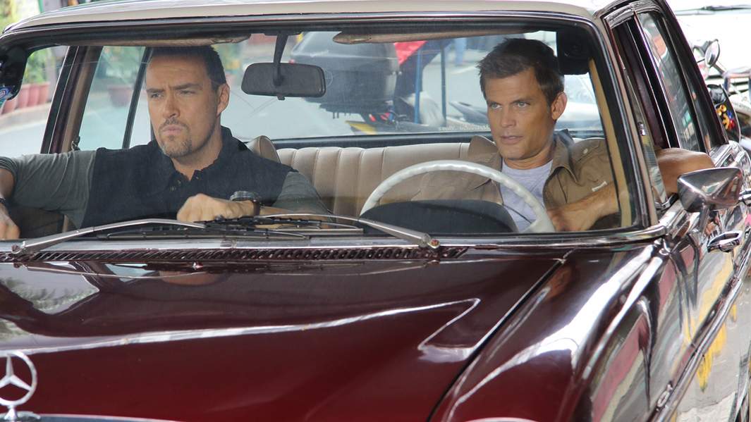 Александр Невский и Каспер ван Дин в фильме «Разборка в Маниле»