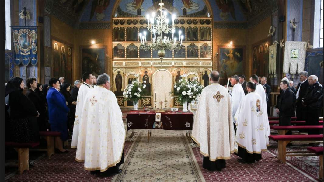 Служба в храме Румынской православной церкви