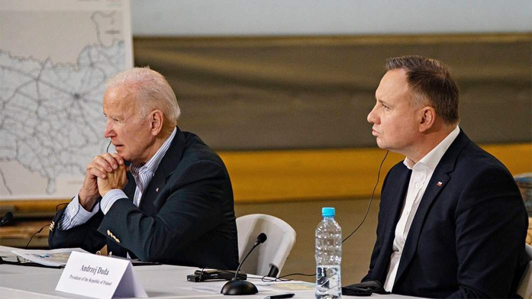 Президент США Джо Байден и президент Польши Анджей Дуда