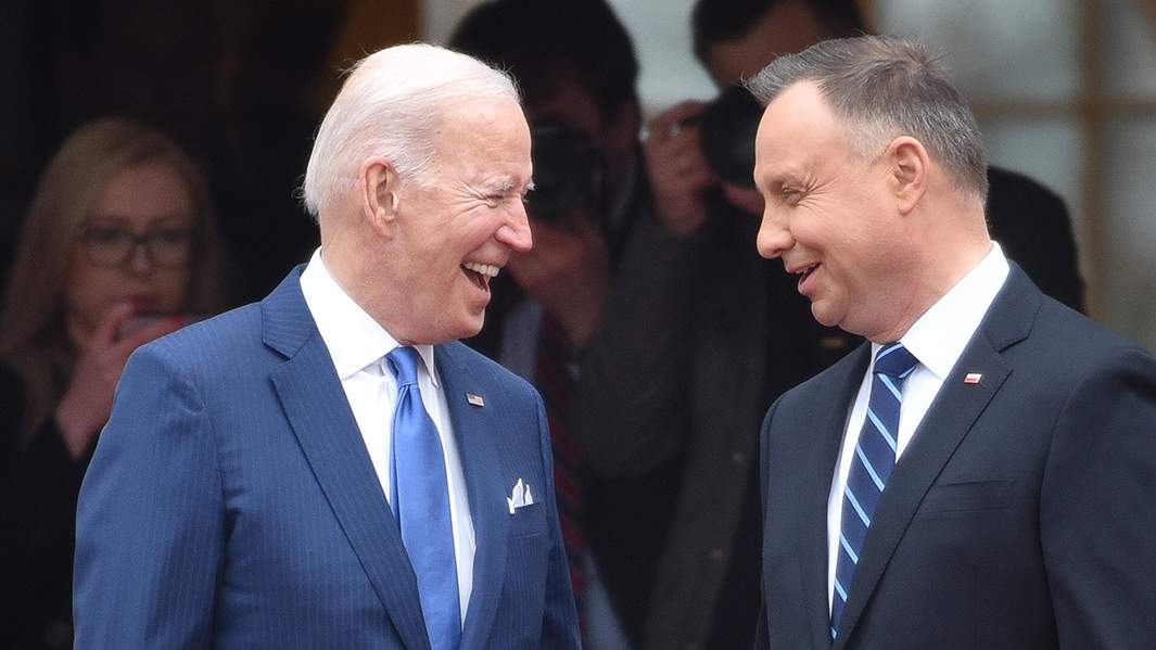 Джо Байден и президент Польши Анджей Дуда