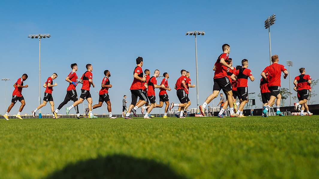 Тренировка ФК «Локомотив» на сборах в ОАЭ