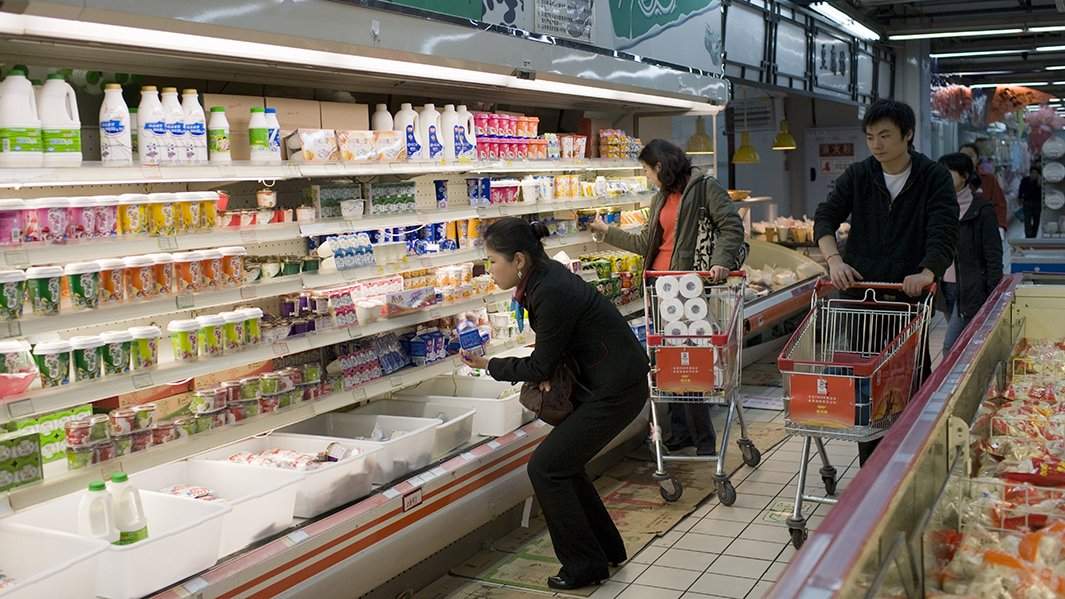 молоко отдел китай