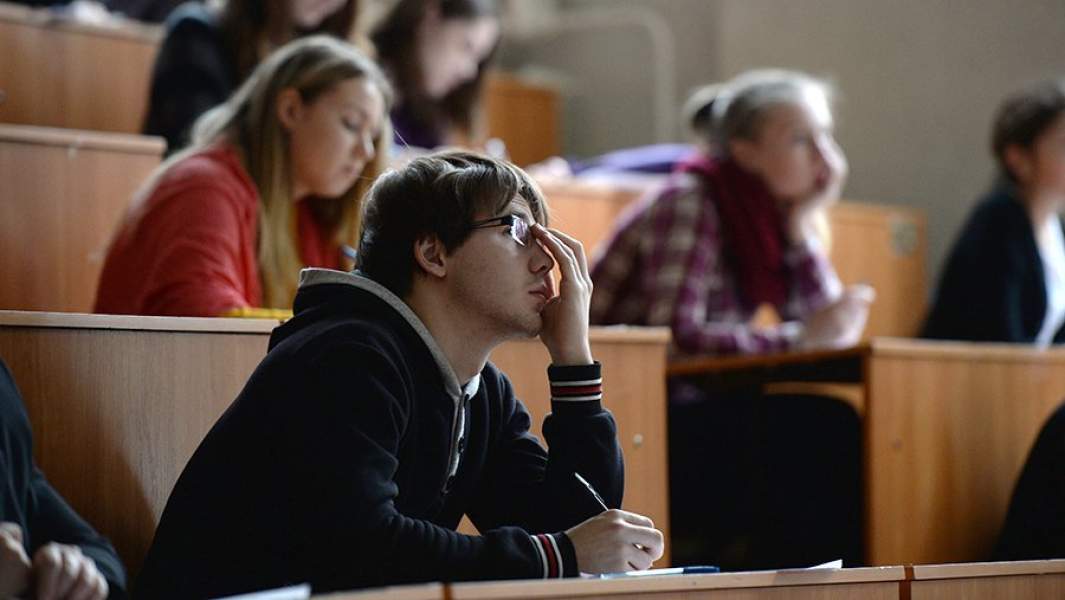 Студенты во время обучения