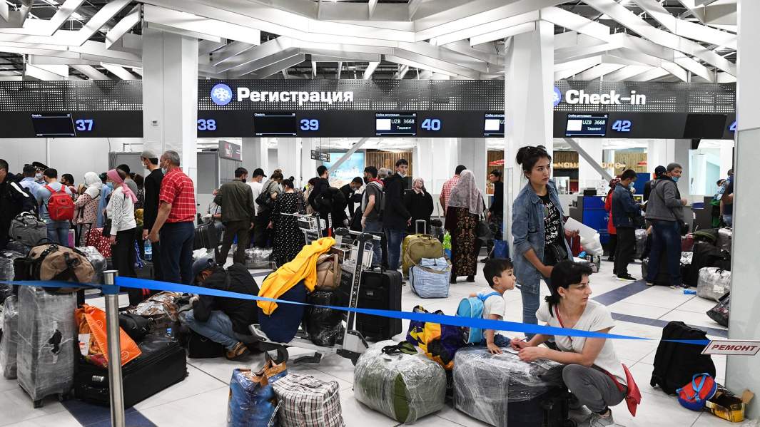 аэропорт пассажиры