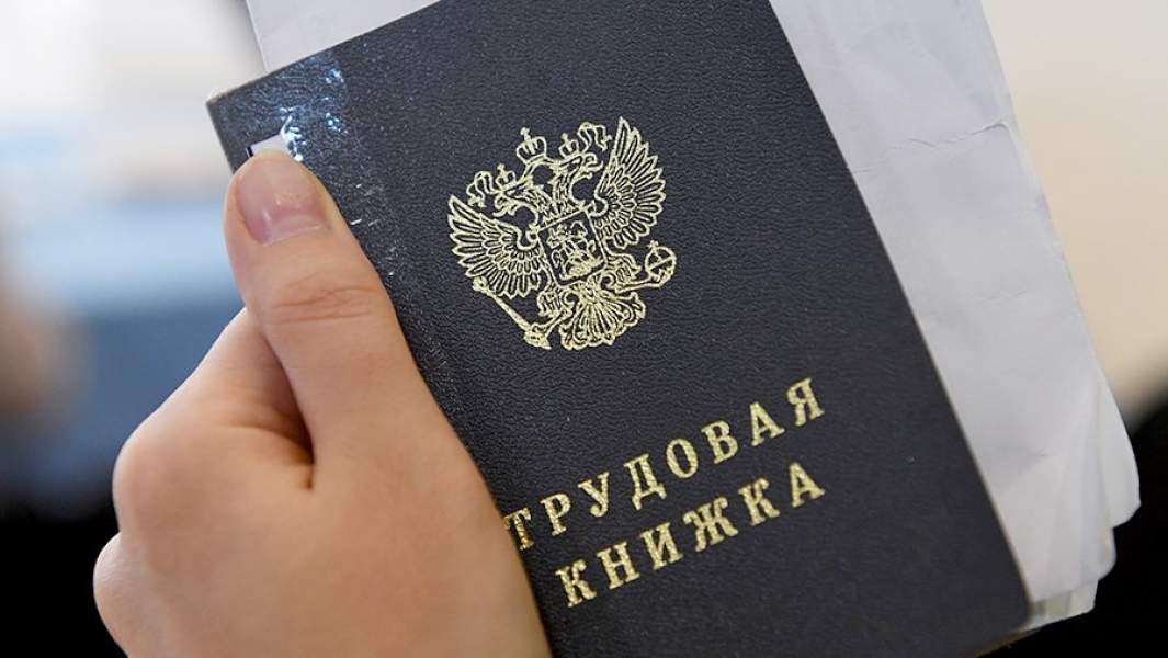 Трудовая книжка, рука 