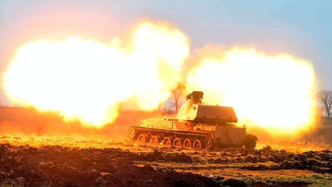 САУ «Акация» ВС РФ на огневом рубеже