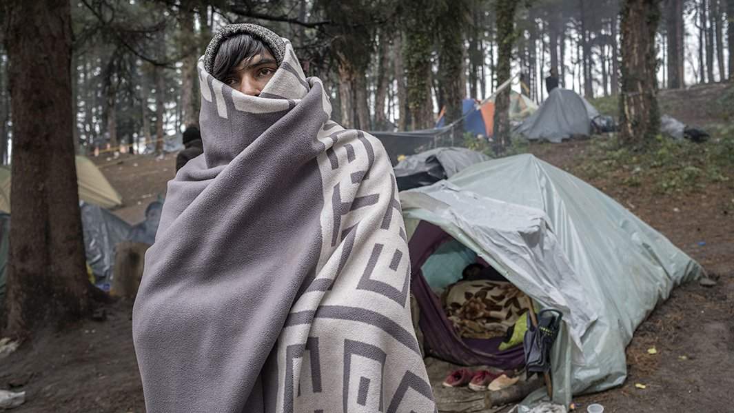 Мигранты на границе Хорватии