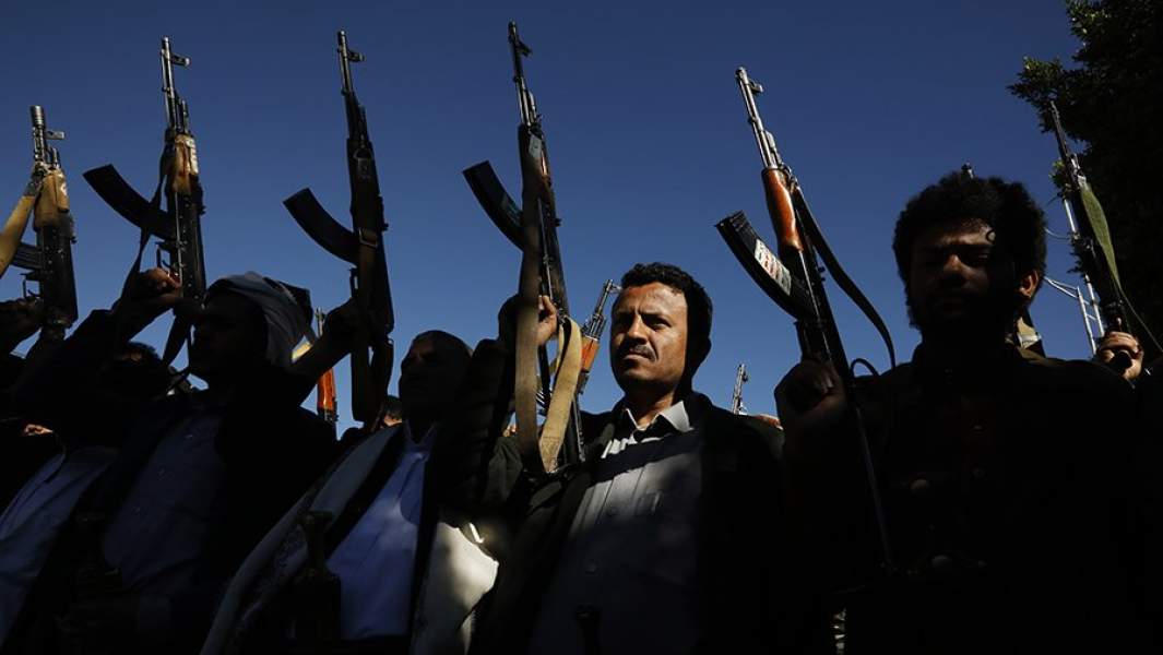 Вооруженные сторонники хуситов в Йемене