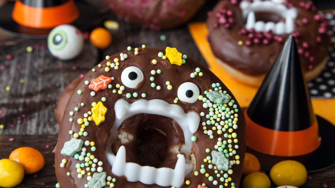 шоколадный пончик