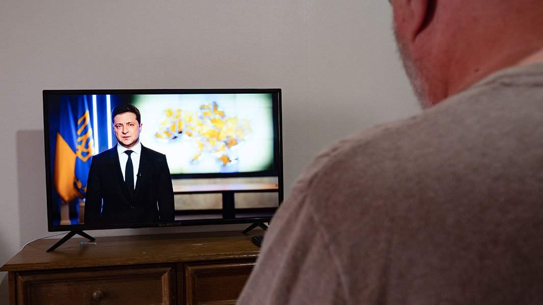 Зеленский в телевизоре