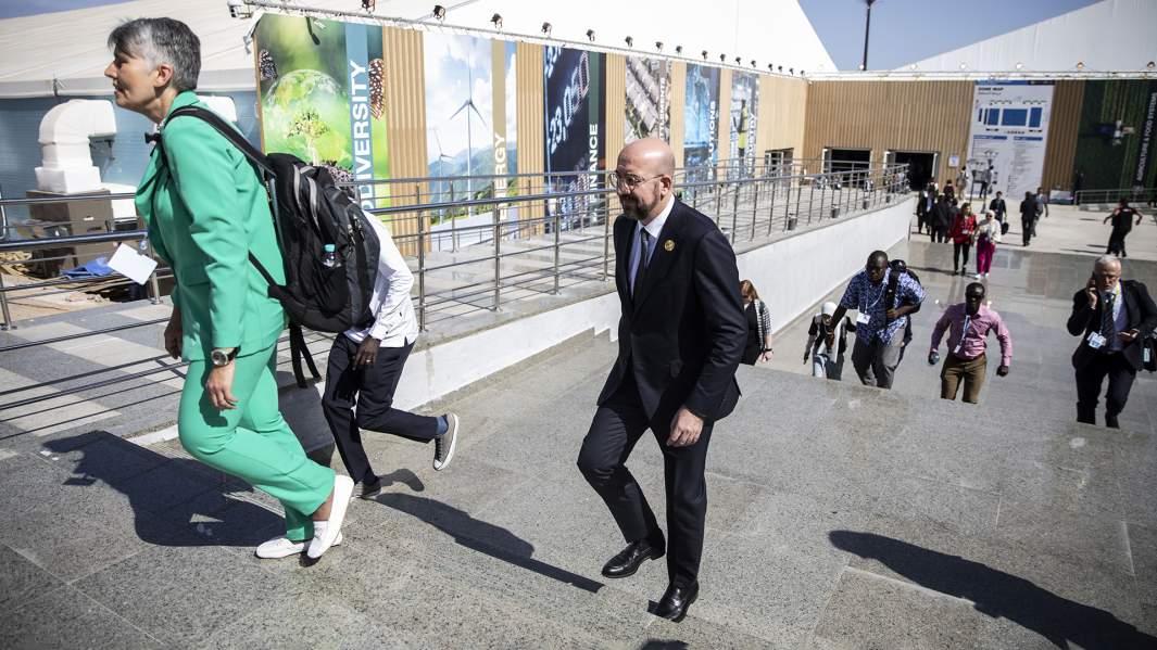  Глава Европейского совета Шарль Мишель на Конференции Организации Объединенных Наций по изменению климата –202 2, Египет