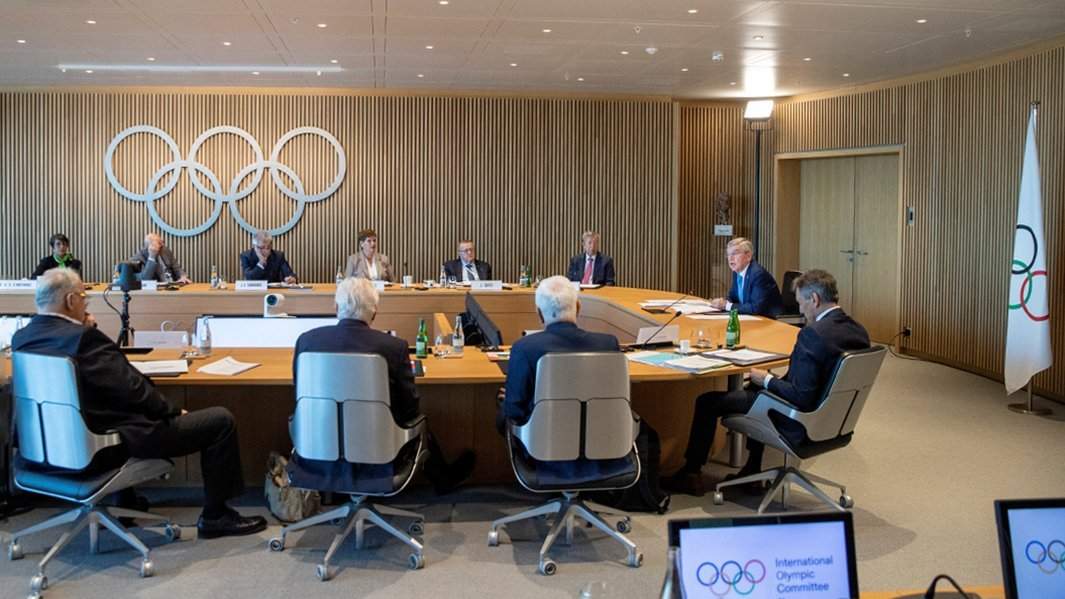 Заседание Международного олимпийского комитета в Лозанне