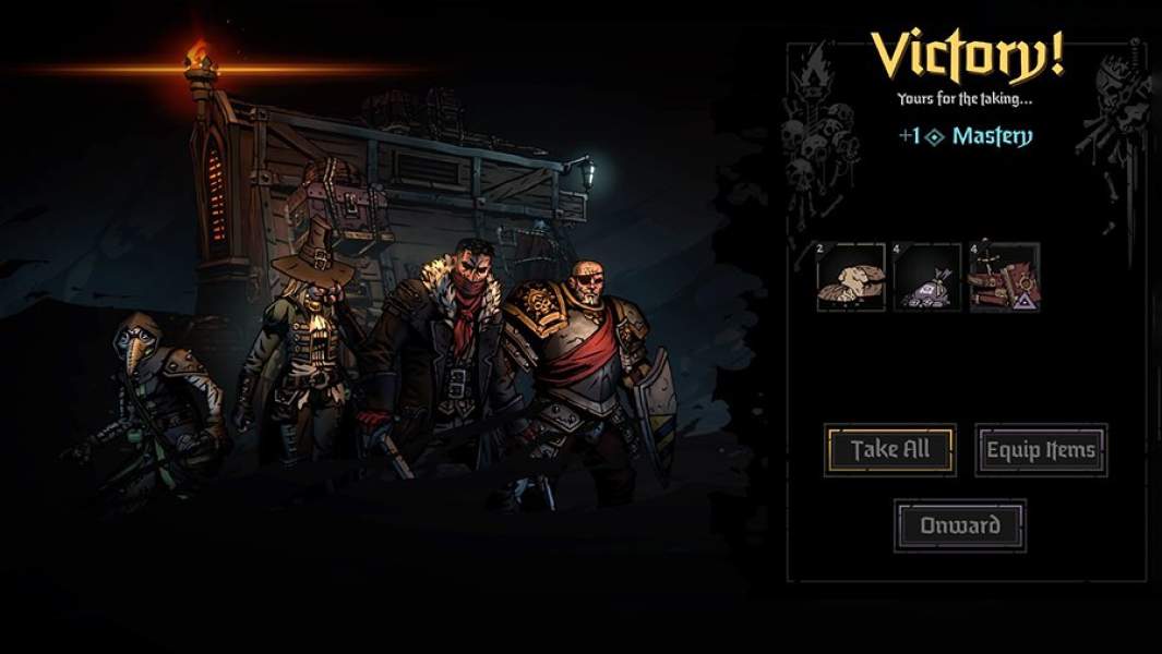 Скриншот из игры Darkest Dungeon 2