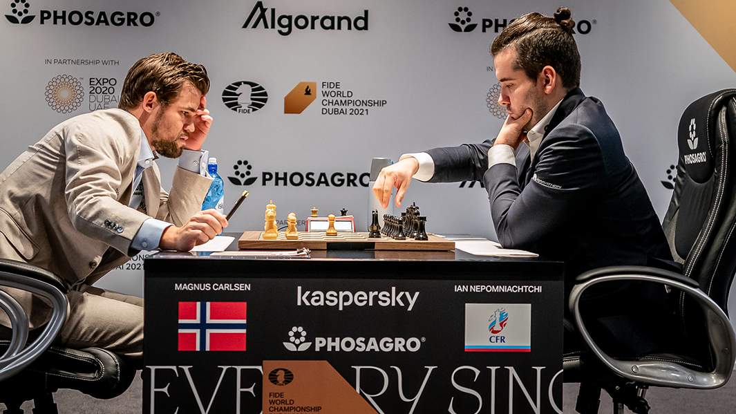 Магнус Карлсен и Ян Непомнящий