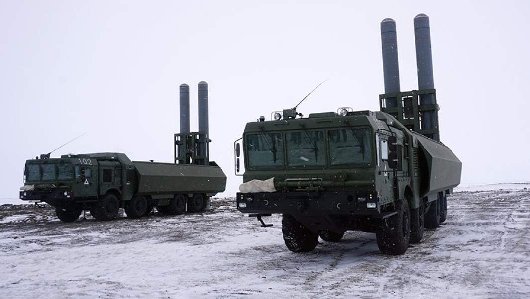 Береговые ракетные комплексы «Бастион» на дежурстве на одном из островов архипелага Земля Франца-Иосифа