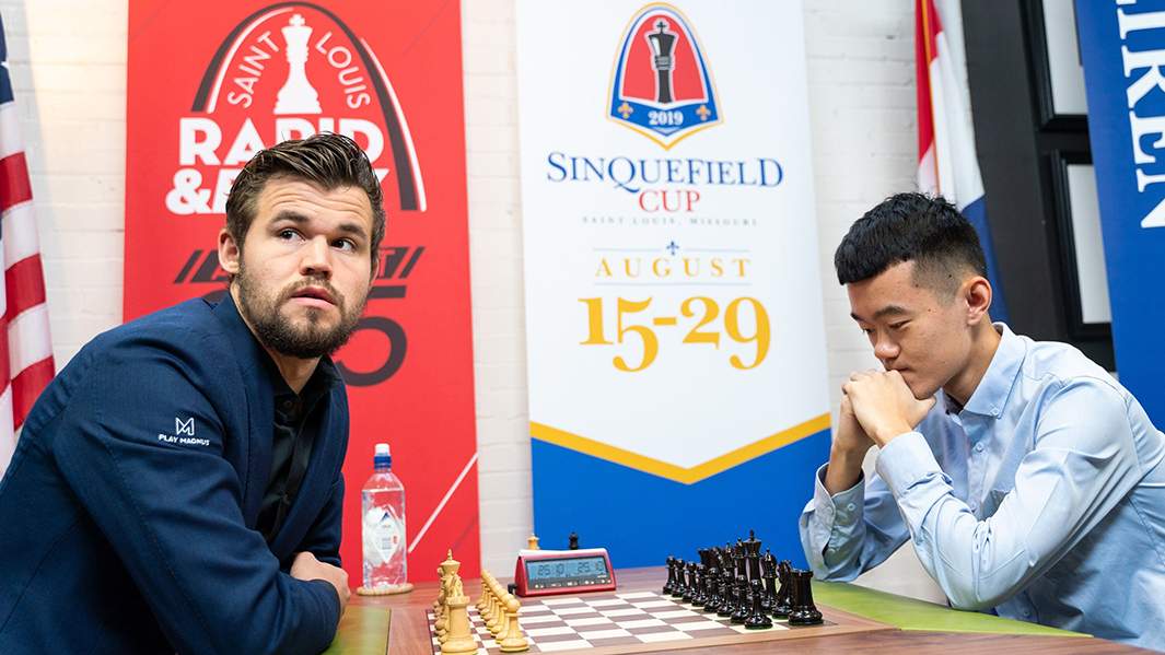 Магнус Карлсен и Дин Лижэнь