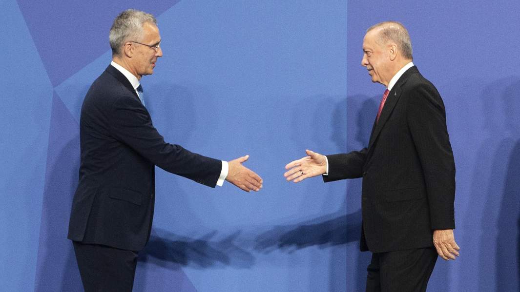 генсек НАТО Йенс Столтенберг и президент Турции Реджеп Тайип Эрдоган