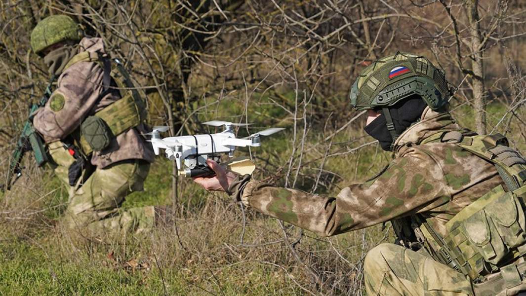 запуск дрона