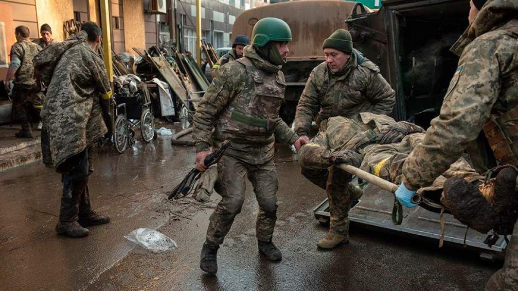 Раненый военнослужащий ВСУ