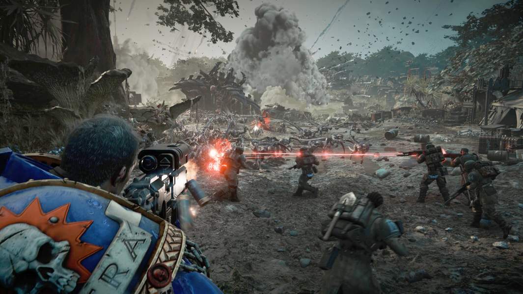 кадр игры Space Marine 2