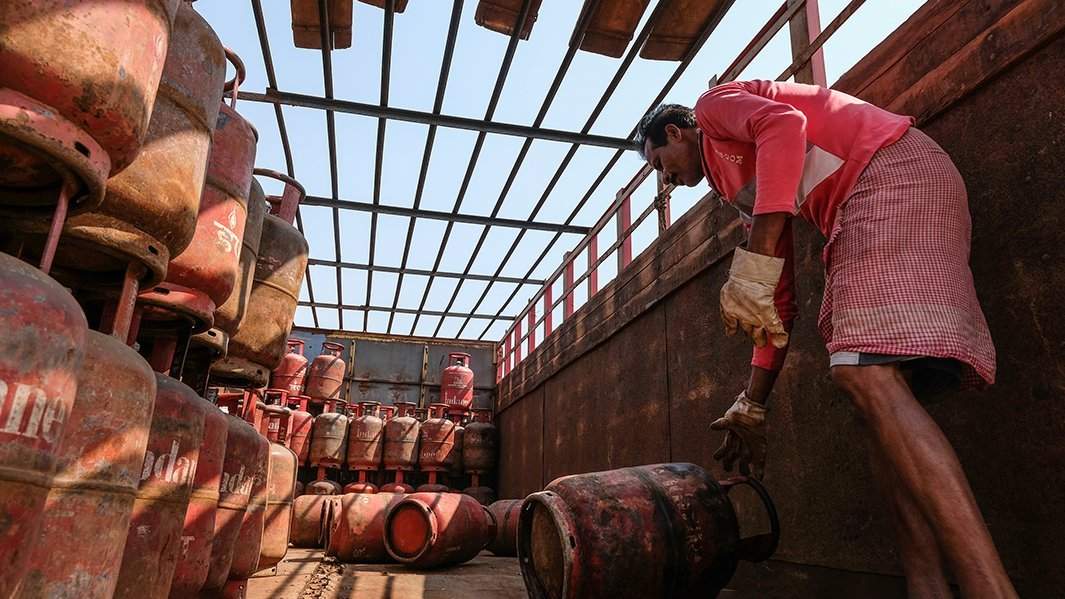 газовые баллоны в Индии 