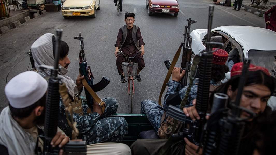Талибы на улицах Кабула