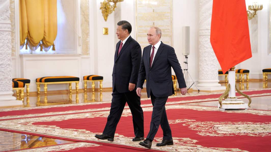 Президент РФ Владимир Путин и председатель КНР Си Цзиньпин